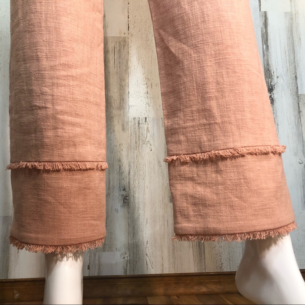 Lovers + Friends Revolve Linen Frayed Annette Pant - Picture 5 of 7